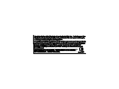 GM 20981791 Label, Fuel Recommendation