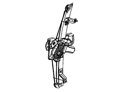 GM 92263044 Rear Side Door Window Regulator