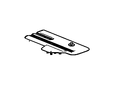 GM 25878690 Cover, Rear Seat Track Rear Outboard *Dark Titanium