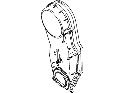 1996 Chevrolet Metro Timing Cover - 91172360