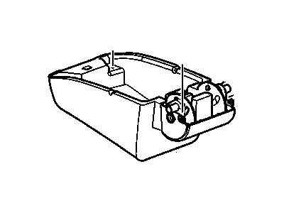 GM 25737725 Compartment Asm,Front Floor Console *Pewter