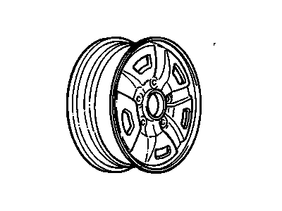 GM 14102316 Wheel Rim Assembly, 14 X 5.5