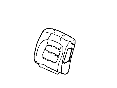GM 12493357 Cover Asm,Driver Seat Back Cushion *Shale