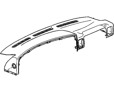 GM 15176084 Panel,Instrument Panel Upper Trim (W/ Windshield Defroster Nozzle Grille)