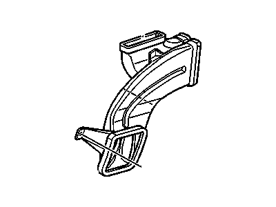 GM 15750902 Duct Assembly, Floor Air Outlet