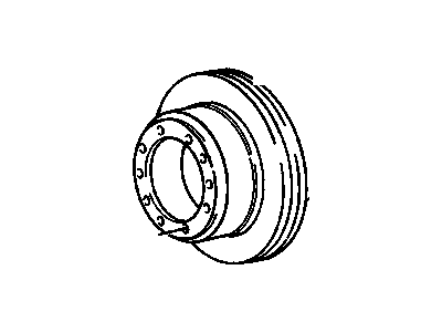 12386682 GM Rear Brake Rotor Illustration 1 of 1