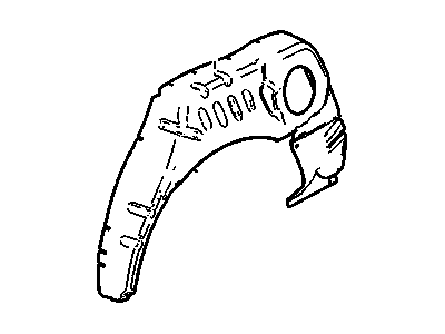 GM 89025205 Panel,Rear Wheelhouse Outer (LH) 89025205 GM Panel,Rear Wheelhouse Outer (LH) Illustration 1 of 1