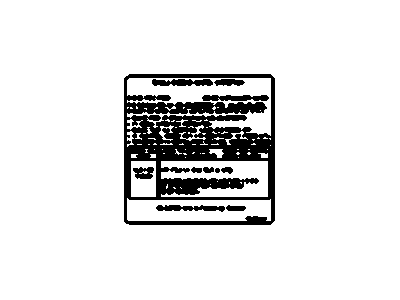 GM 96428779 Label,Vehicle Emission Control Information