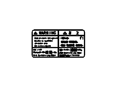 GM 96482576 Label,A/C Refrigerant Notice