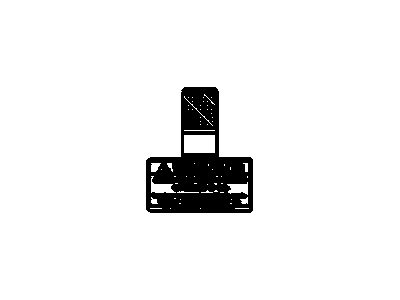 GM 96425023 Label,Inflator Restraint System Caution