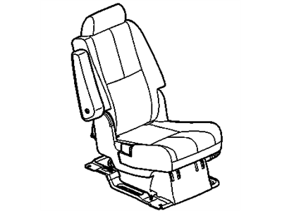 GM 15865184 Seat Assembly, Rear *Light Ttnum