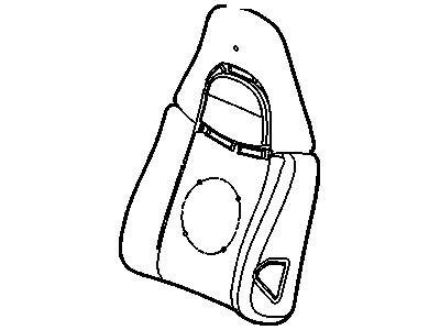 88979478 GM Driver Seat Back Cushion Pad Illustration 1 of 1