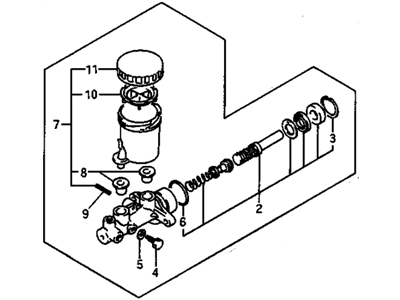 Chevrolet Tracker Brake Master Cylinder - 96064815