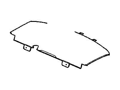 GM 25696170 TRIM, Rear Seat to Back Window Panel