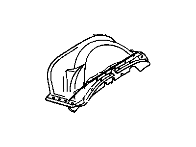 GM 15594890 Skirt Assembly, Front Wheelhouse, Right