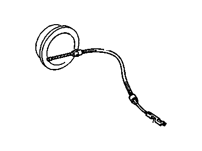 1993 Cadillac Deville Parking Brake Cable - 25550266