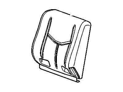 GM 19127633 Cover,Rear Seat Back Cushion *Brick