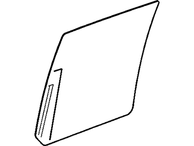 GM 15051799 Window, Rear Side Door