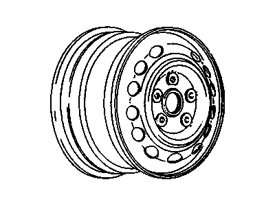 GM 9590935 Wheel Rim Assembly, 14X5.5