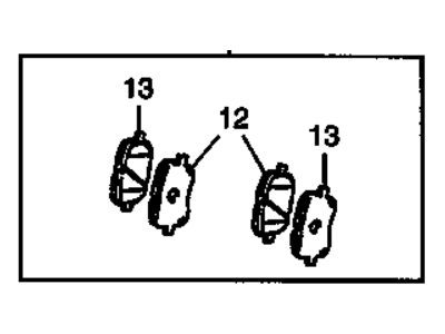 Pontiac Vibe Brake Pad - 88972096