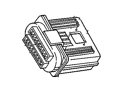 Oldsmobile Achieva Engine Control Module - 16217058