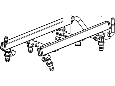 2006 Saturn Relay Fuel Rail - 12587074