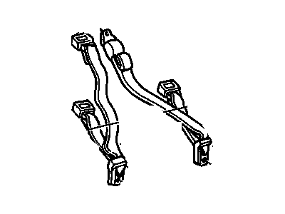 1990 GMC Jimmy Seat Belt - 15635596