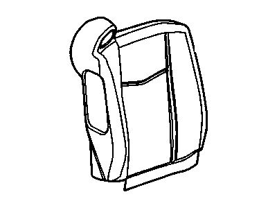 GM 88994454 Cover Asm,Passenger Seat Back Cushion *Neutral