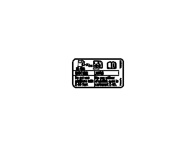 GM 20951856 Label, Fuel Recommendation