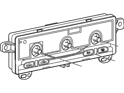 GM 9375663 Heater & Air Conditioner Control Assembly