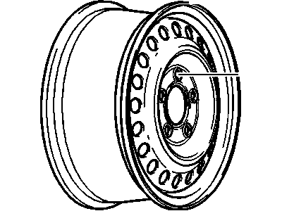 Pontiac Spare Wheel - 9592321