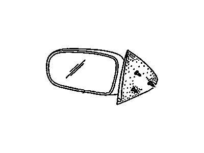 GM 22676402 Mirror Assembly,Outside Rear View, Rh Manual