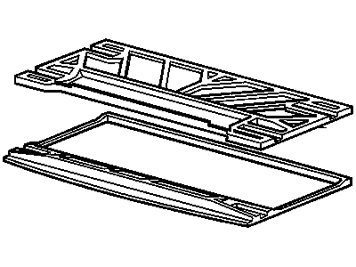 GM 12530156 Sunshade Kit,Sun Roof (Oak)