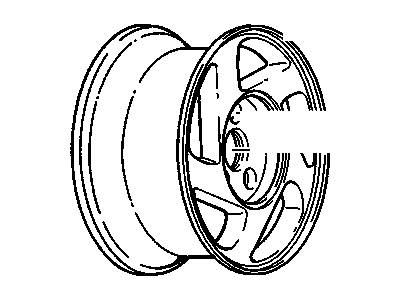 GM 9592623 Wheel Rim, 15X6 Aluminum 42Mm Outside