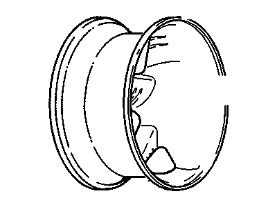 GM 9592800 Wheel Rim,16X6.5 Aluminum 4Mm Outside