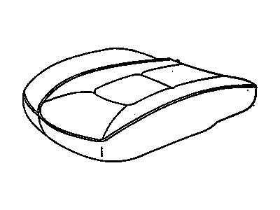 GM 16810732 COVER, Front Seat Cushion