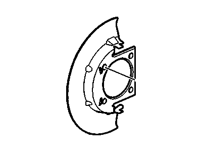 GM 22752758 Shield, Front Brake