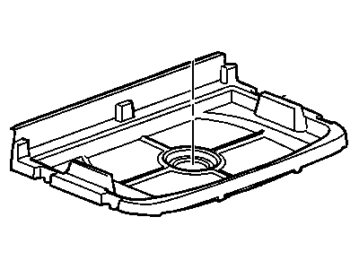 GM 22735085 Tray, Rear Compartment Floor Stowage Compartment *Light Cashmere