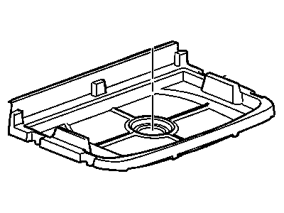 GM 15145862 Tray, Rear Compartment Floor Stowage Compartment *Gray L