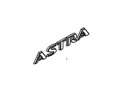 Saturn Astra Emblem - 93357565