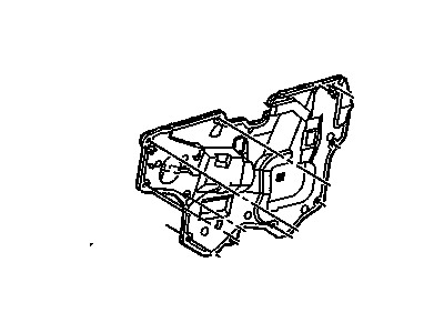 GM 25981276 Deflector, Front Side Door Water