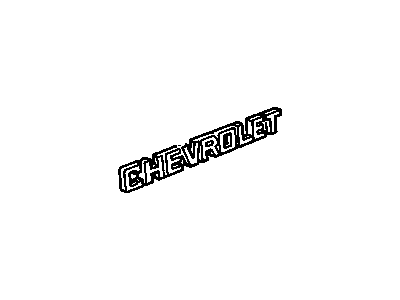 GM 22572190 Plate Assembly, Name "Chevrolet" *Silver