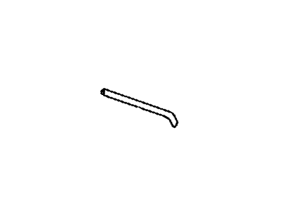 20360304 GM Molding Scalp Rear Door Window Frame Upper *Black Illustration 1 of 1
