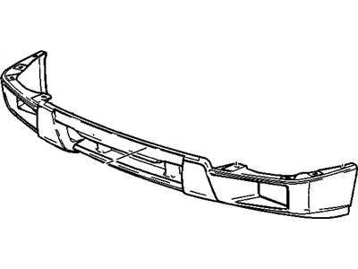 GM 12335808 Front Bumper, Cover *Yellow (W/ Foglamp Opgs) *Yellow