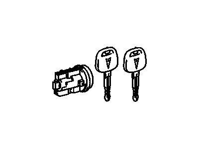 Pontiac Vibe Ignition Lock Assembly - 19184239