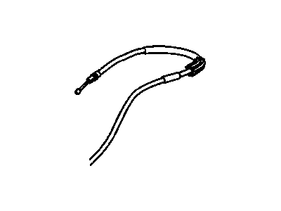 2009 Buick Lucerne Parking Brake Cable - 20866972