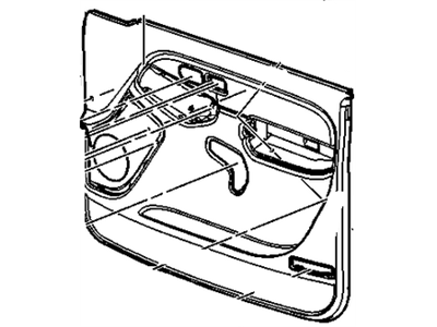 GM 15290223 Panel Assembly, Front Side Door Trim *Pewter R
