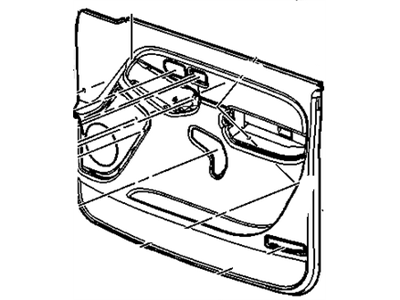 GM 15290228 Panel Assembly, Front Side Door Trim *Neutral