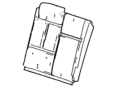 GM 88994049 COVER, Rear Seat Back