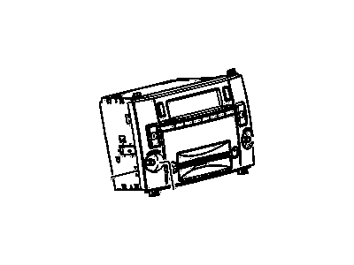 GM 15950590 Radio Assembly, Amplitude Modulation/Frequency Modulation Stereo & Clock & Audio Disc